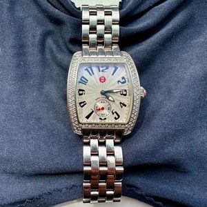 MICHELE Mini Urban Diamond Bezel Watch